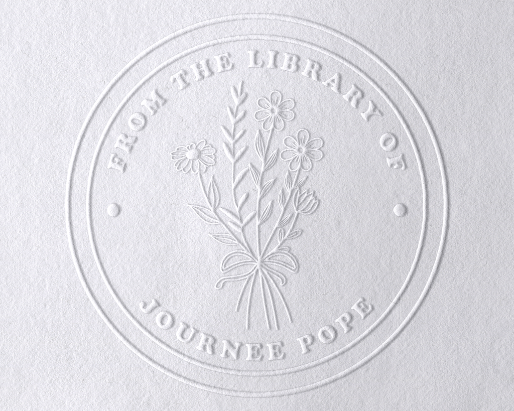 Personalized Book Embosser - JL-Wildflower5