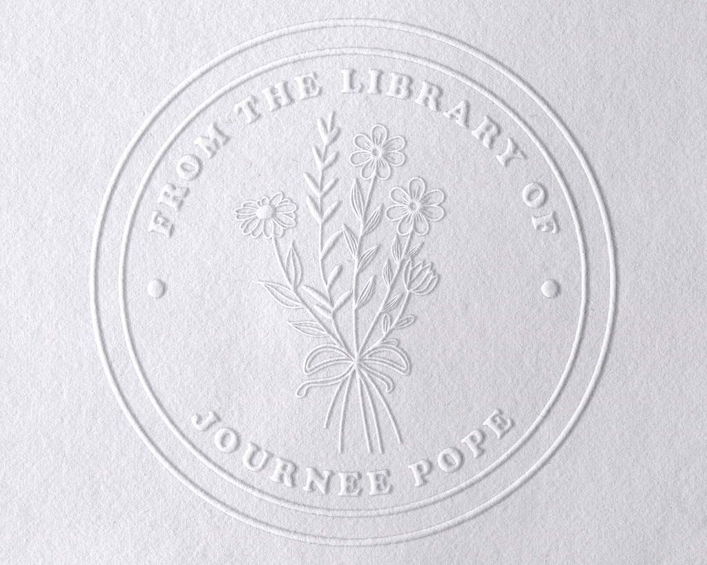 JL-Wildflower5 Personalized Book Embosser