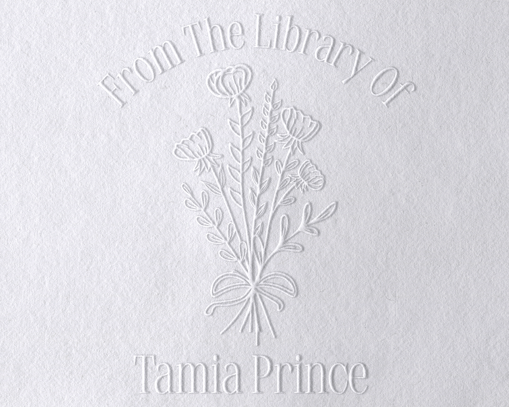 Personalized Book Embosser - JL-Wildflower6