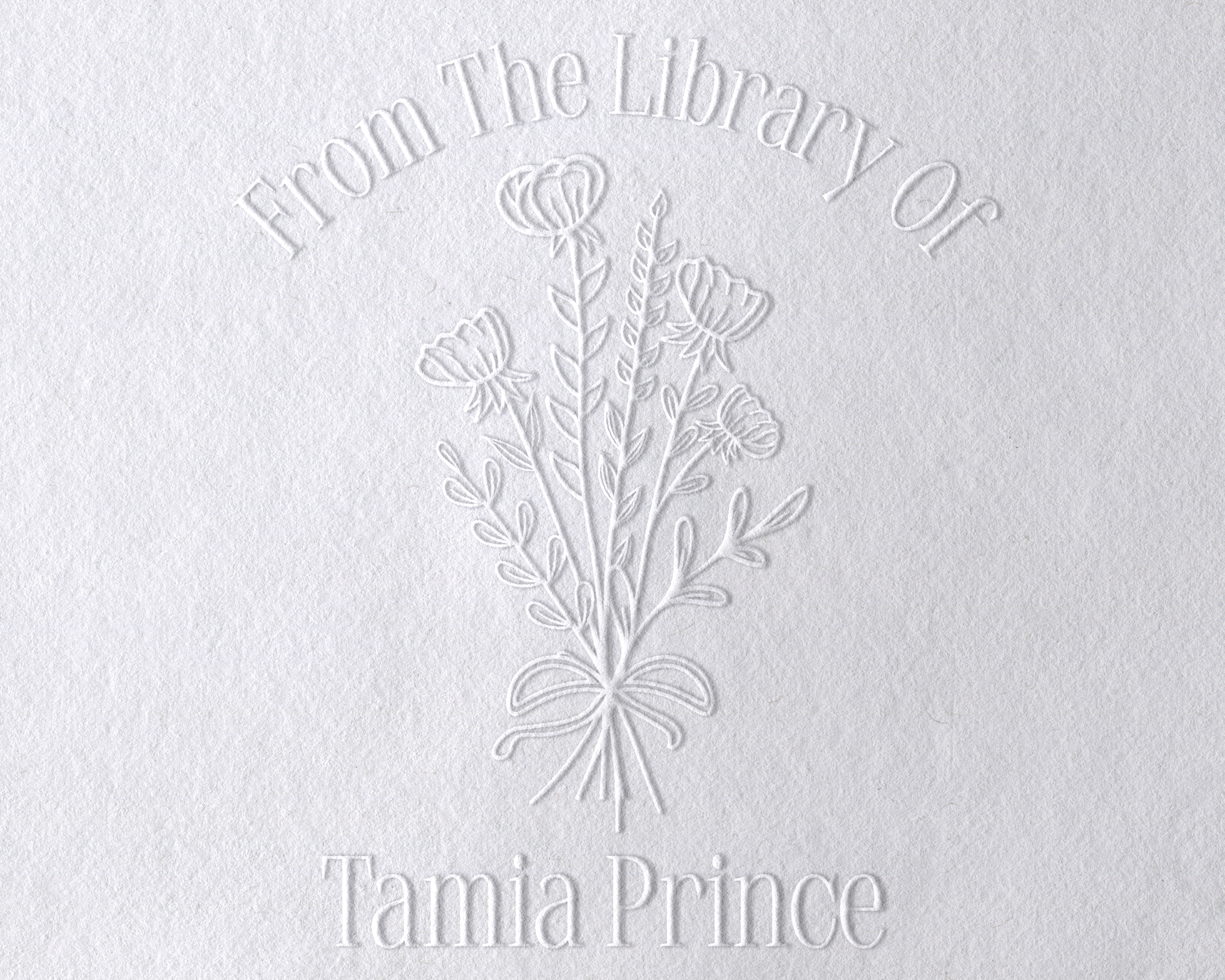 Personalized Book Embosser - JL-Wildflower6