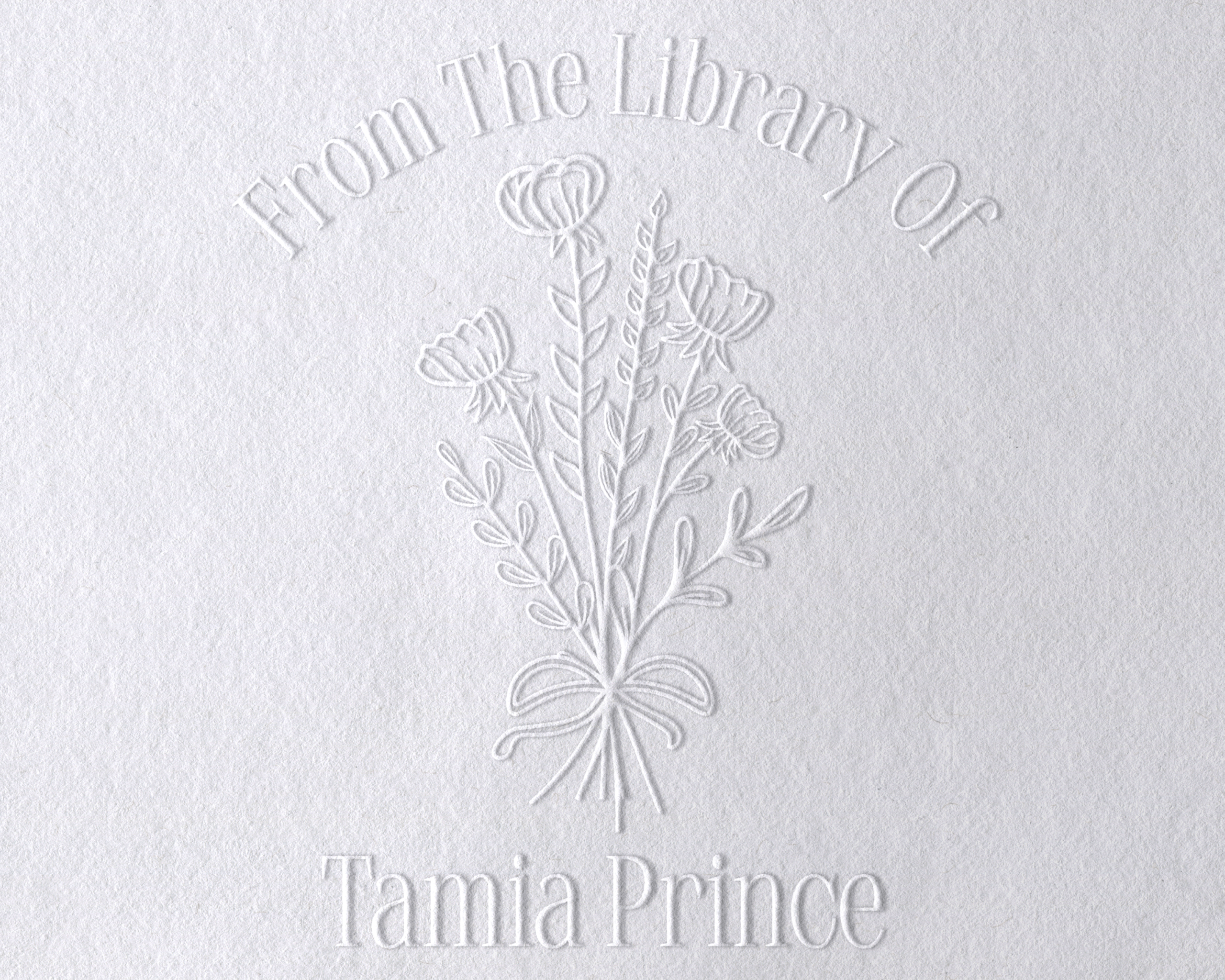 JL-Wildflower6 Personalized Book Embosser