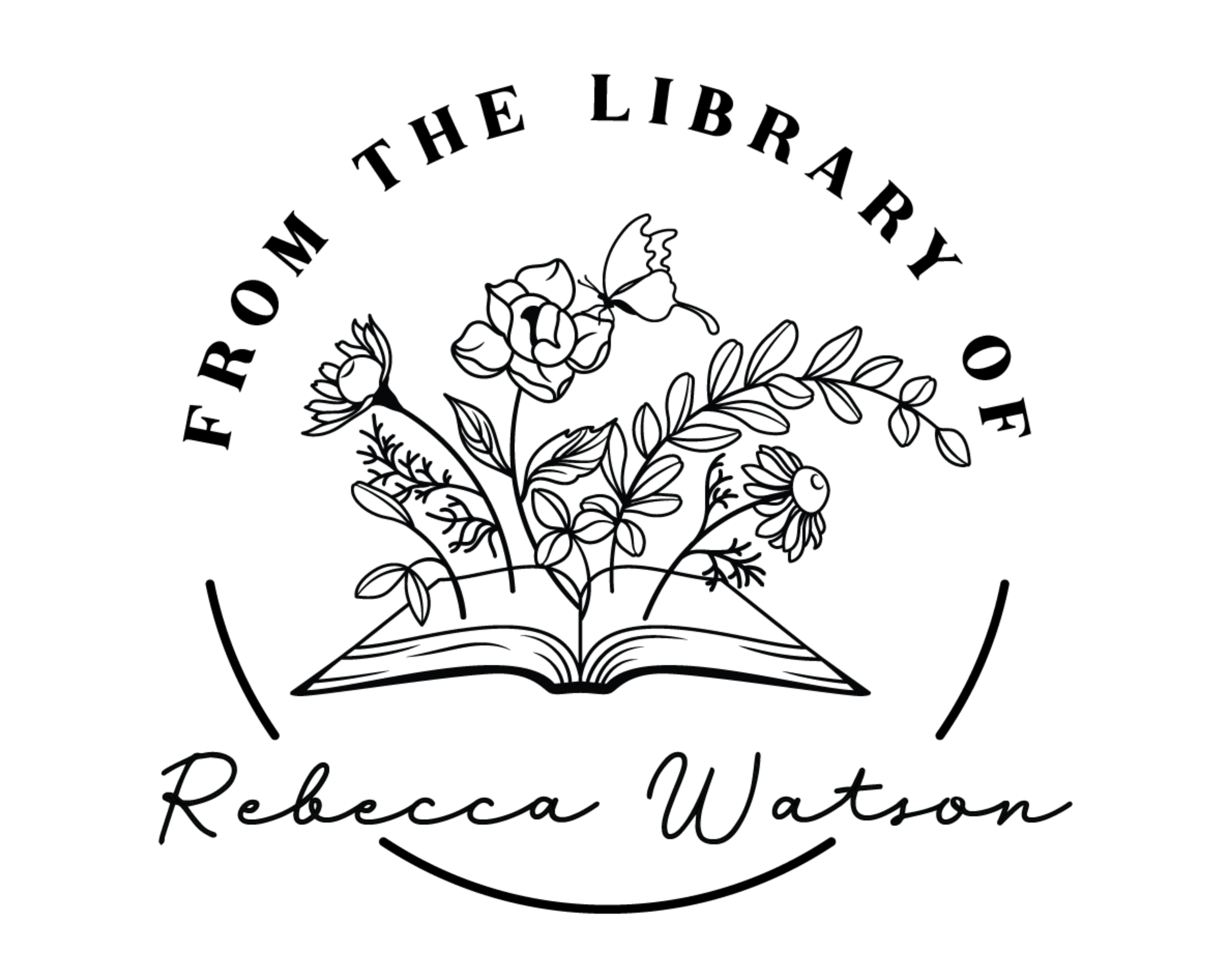 Personalized Book Stamp Self Inking - LBR6