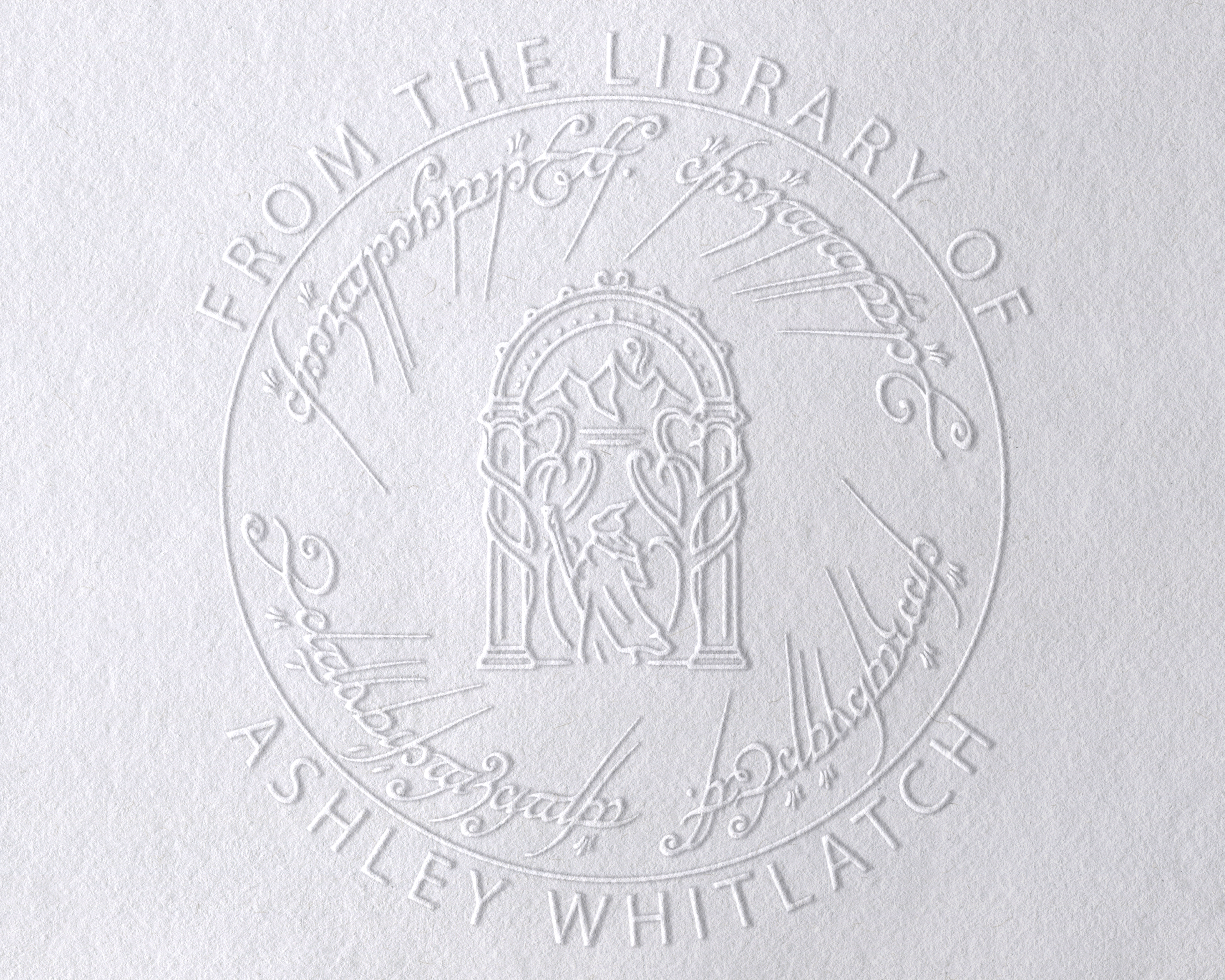 Personalized Book Embosser - LOTR