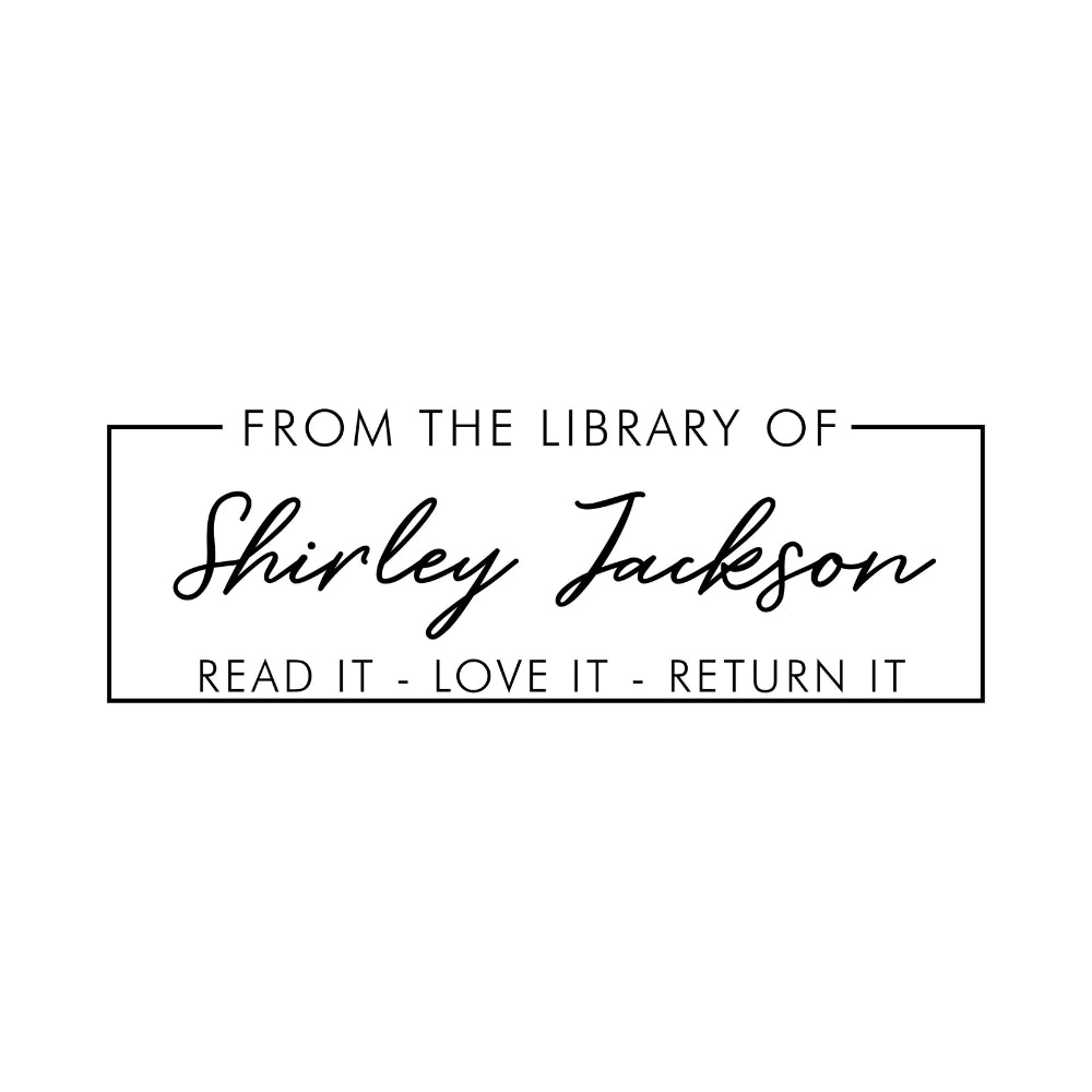 Property of Library Stamp | Custom Book Stamps