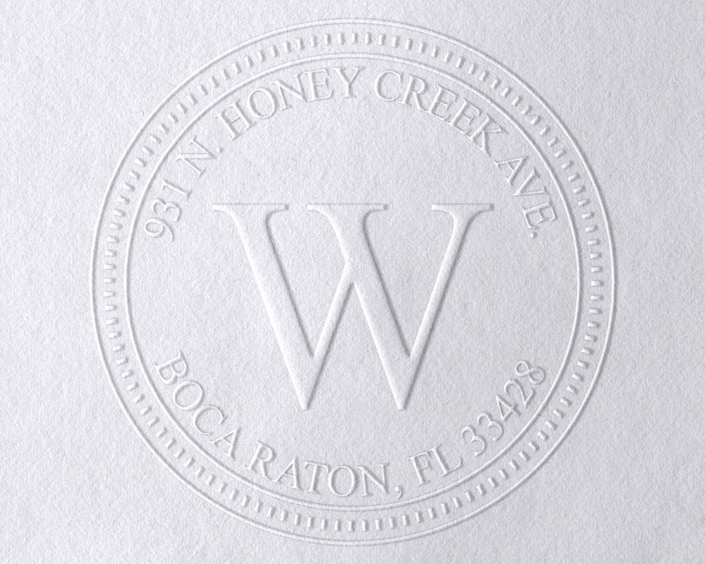 Personalized Book Embosser - LineMonogram6