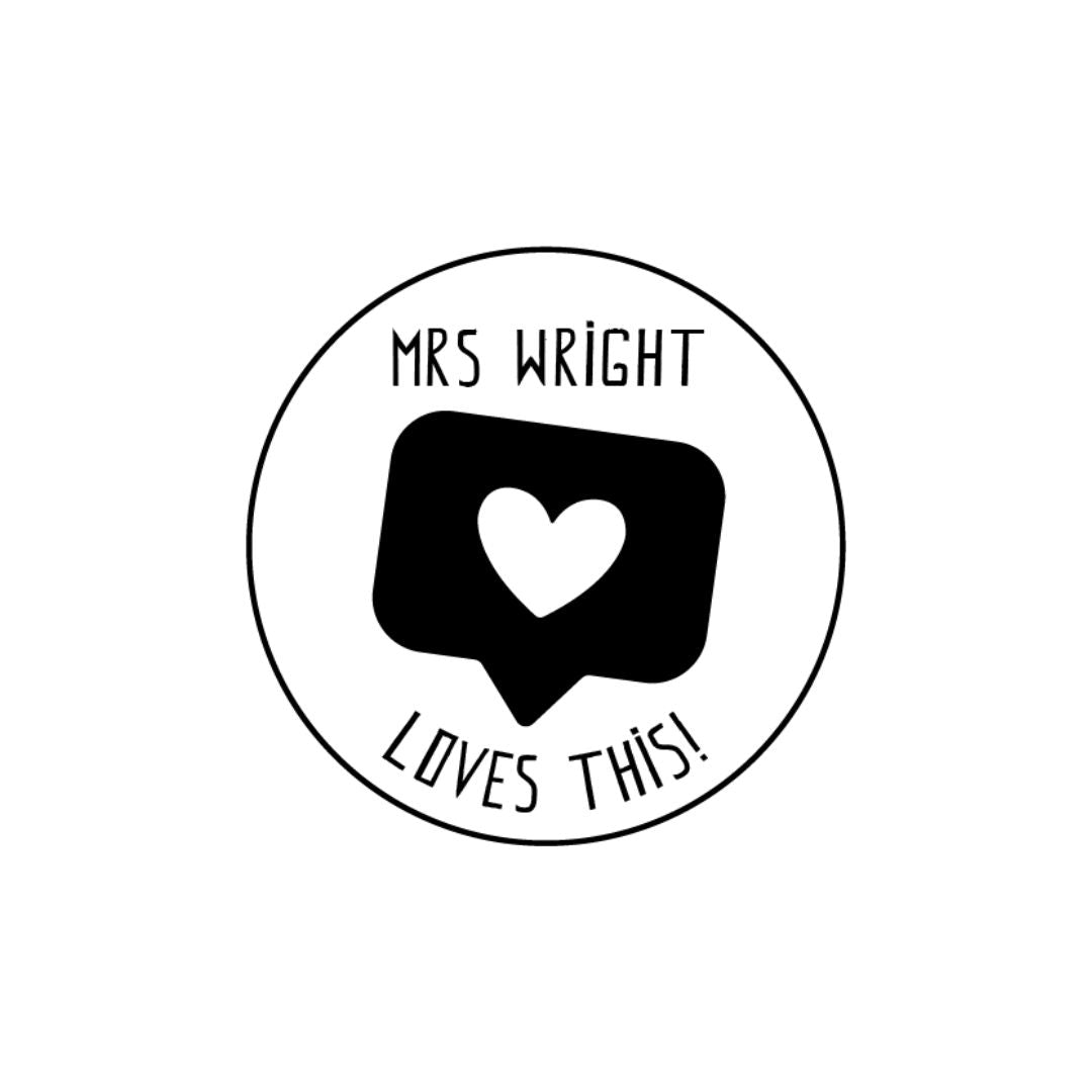 Love This Round Teacher Stamp
