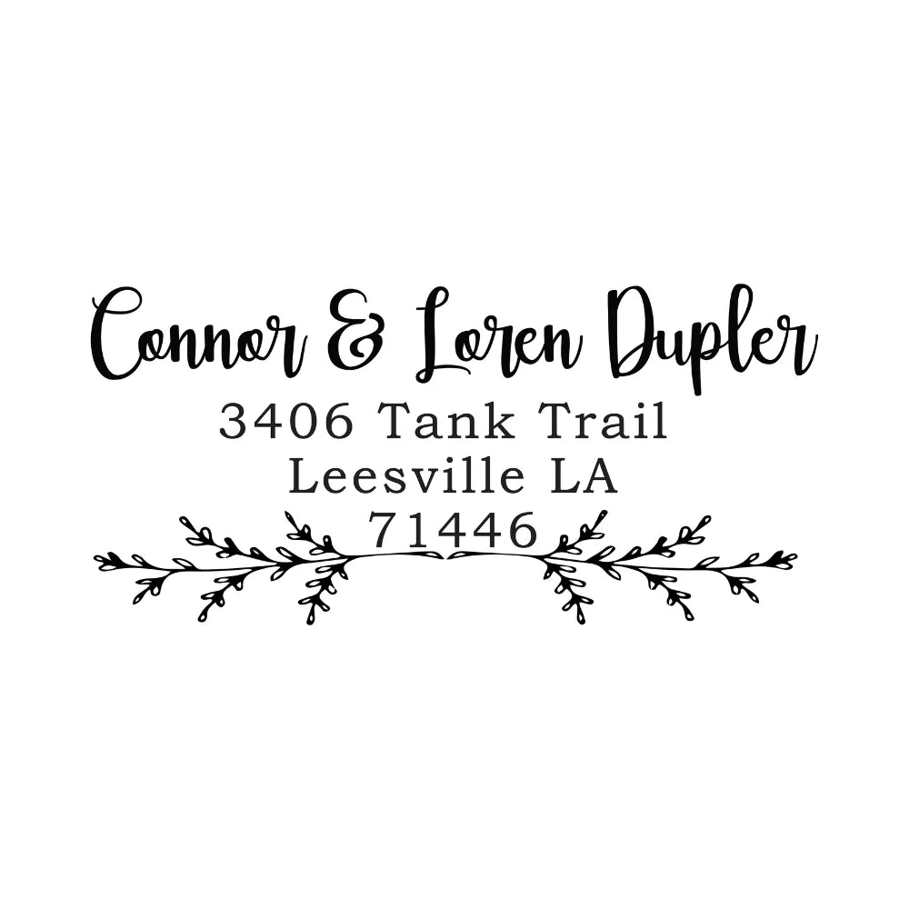 Wood Handle Address Stamp | Rect