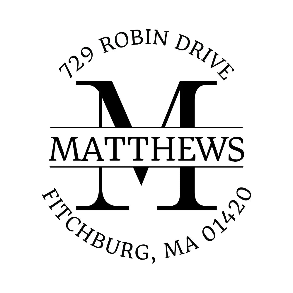 Self Inking Address Stamp | Round