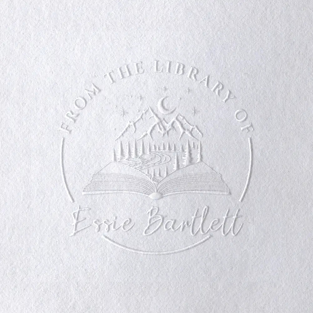 Mountain Book Embosser Design