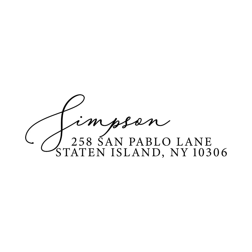 Address Stamper | NW & MA Design