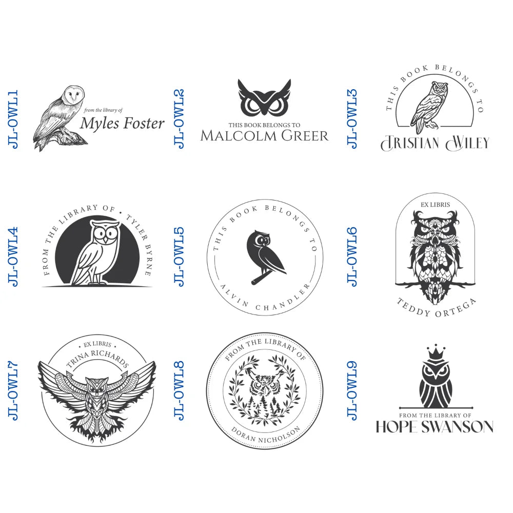 Owl Style Book Embossers