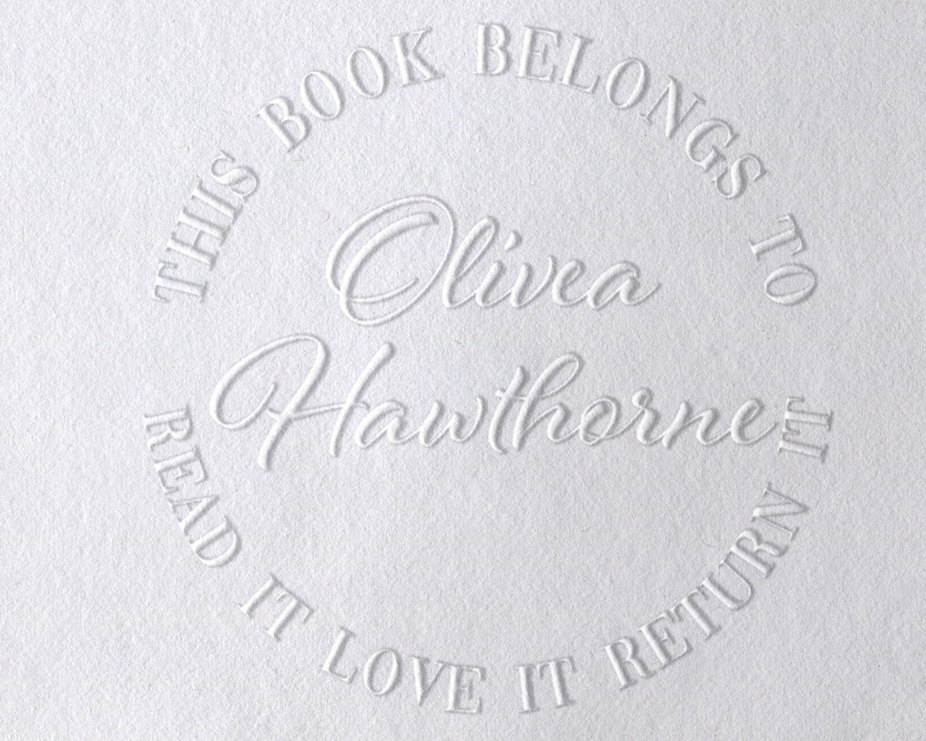 Olivia 4 Personalized Book Embosser