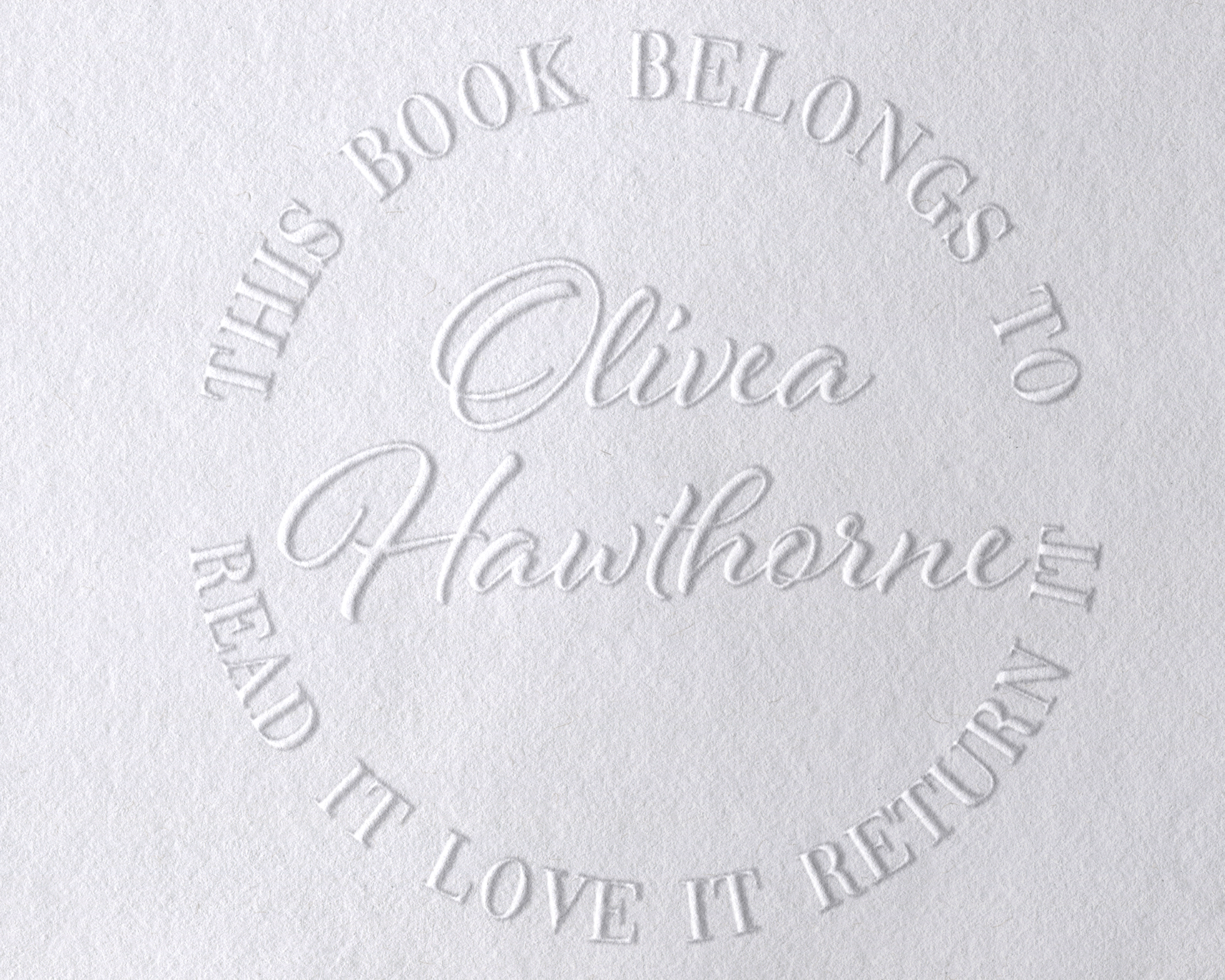 Olivia 4 Personalized Book Embosser