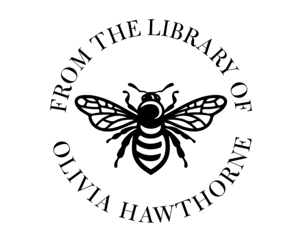 Personalized Book Bee Stamp Self Inking - Olivia 5