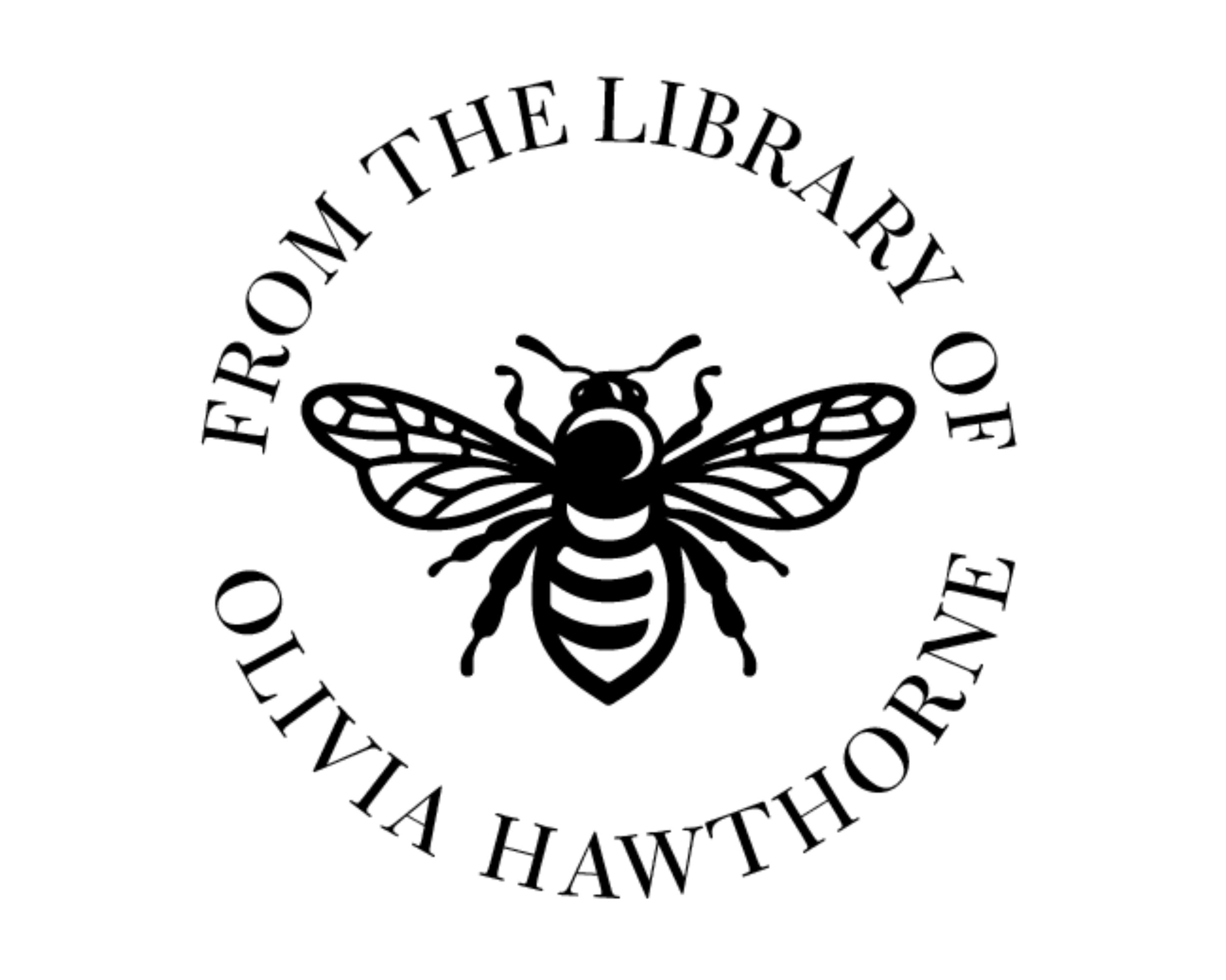 Personalized Book Bee Stamp Self Inking - Olivia 5