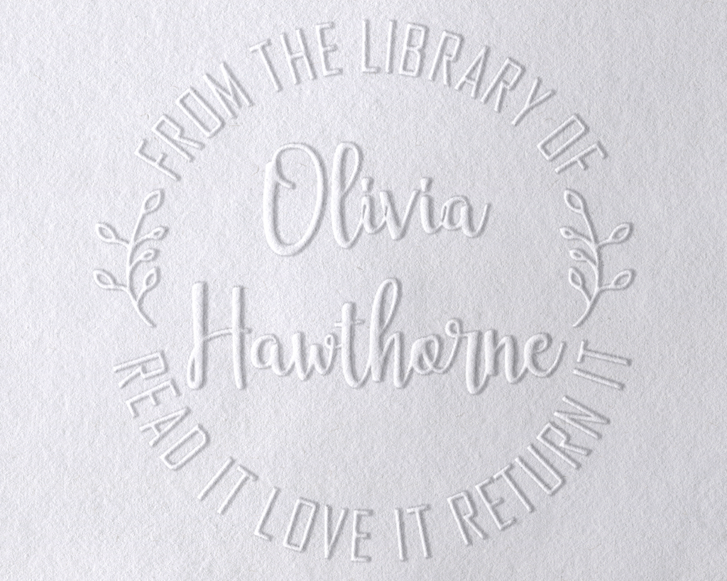 Olivia 6 Personalized Book Embosser