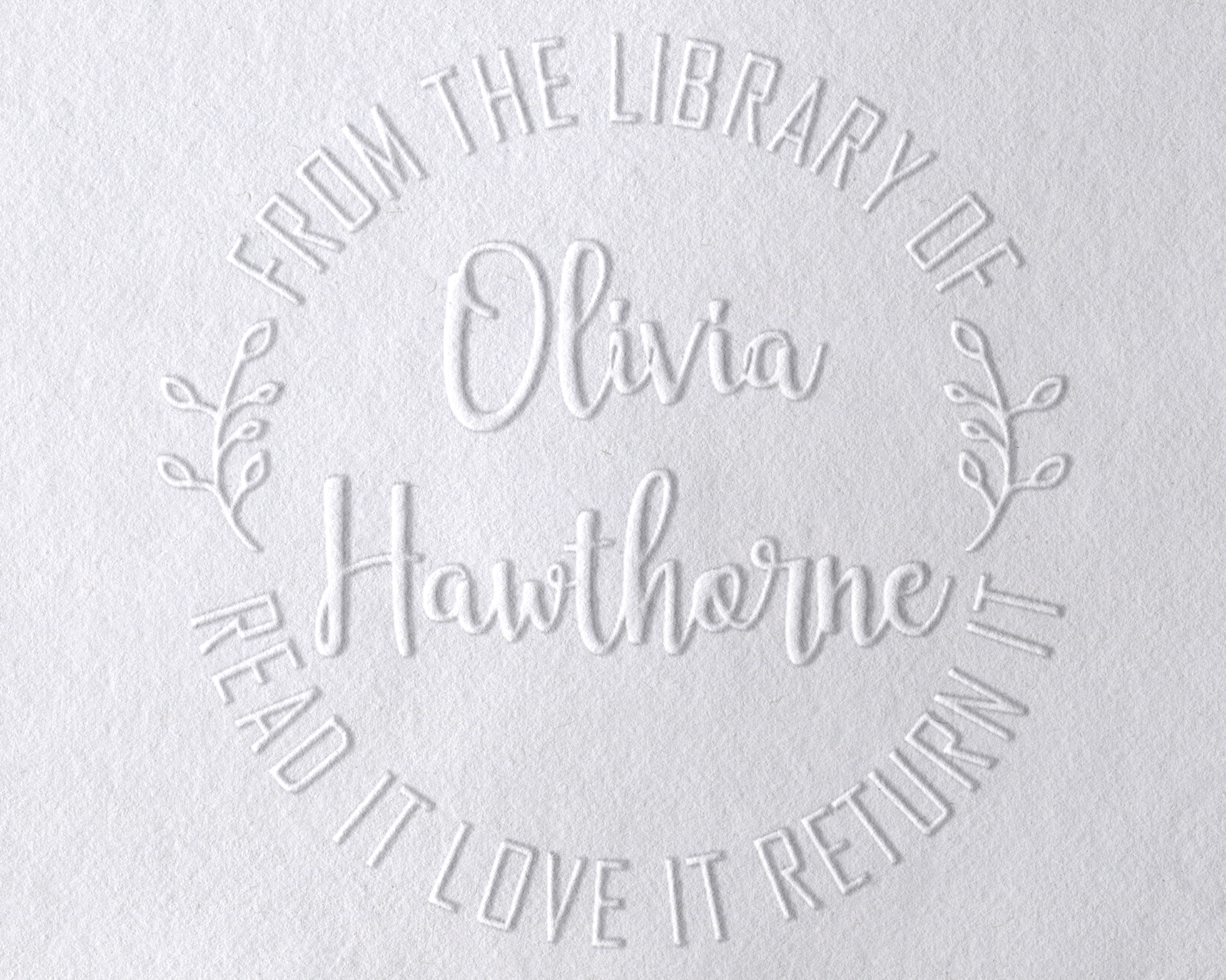 Olivia 6 Personalized Book Embosser
