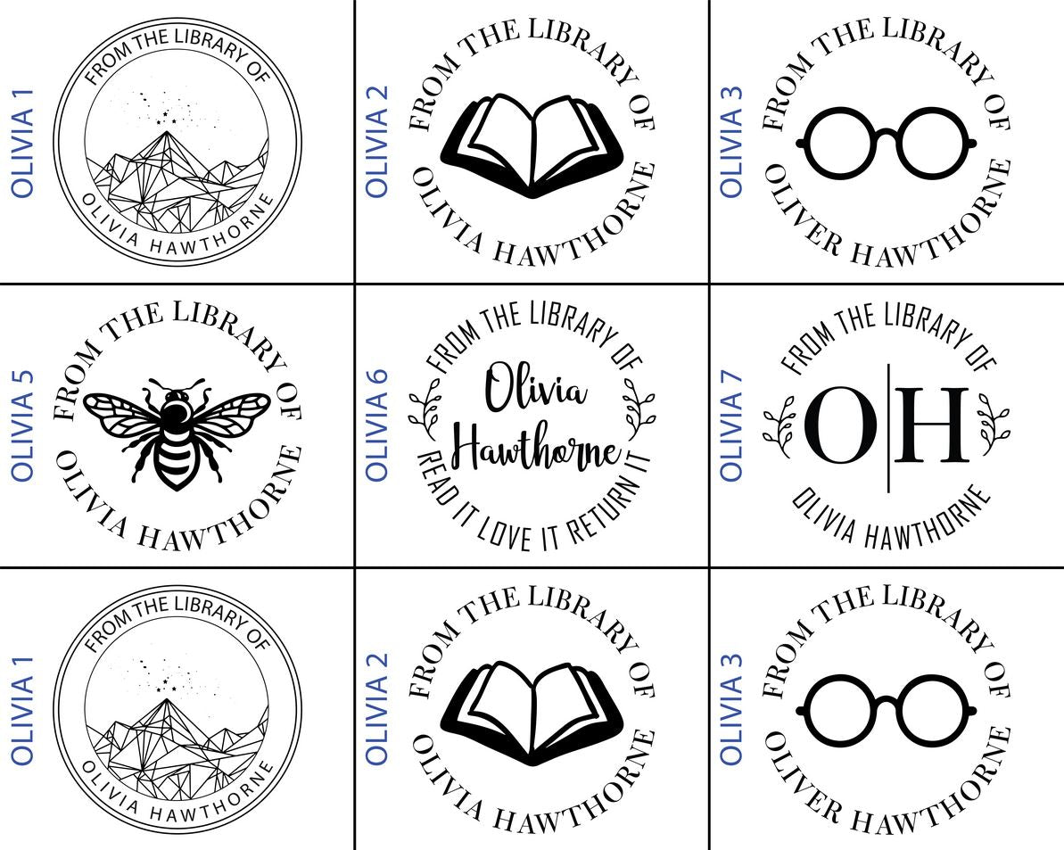 Book Embosser Stamps | Celestial