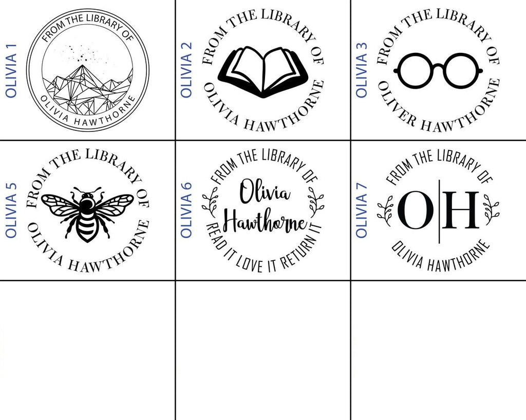 Olivia Self Inking Stamp