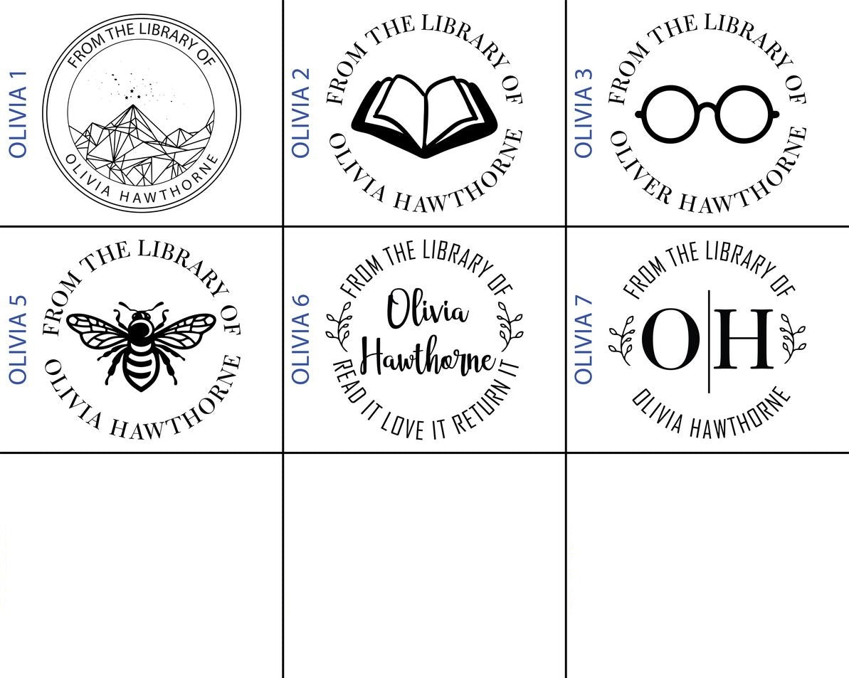 Olivia Self Inking Stamp