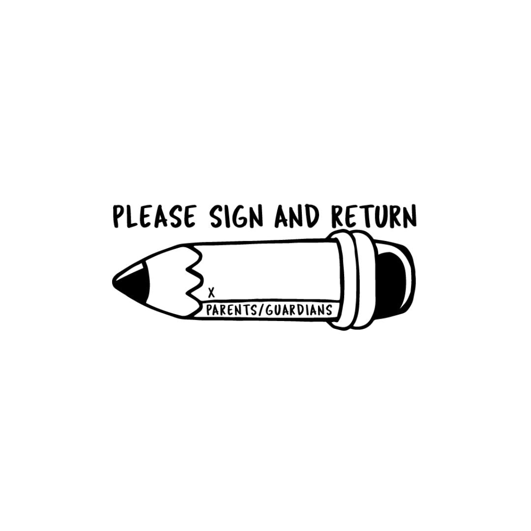 Parents Rectangle Teacher Stamp