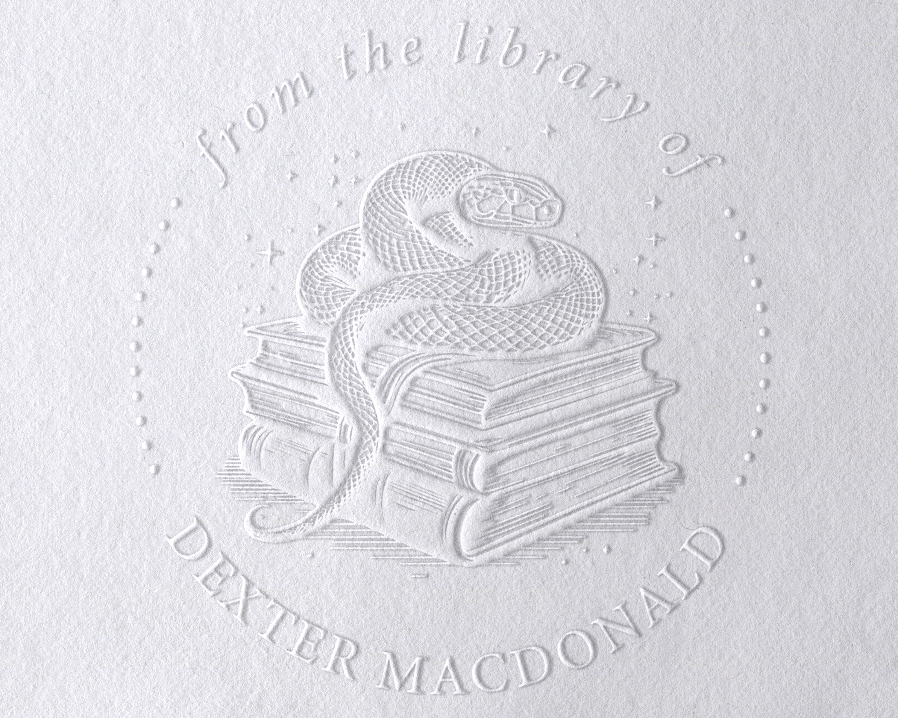 Animal Themed Personalized Book Embosser - RBS-12