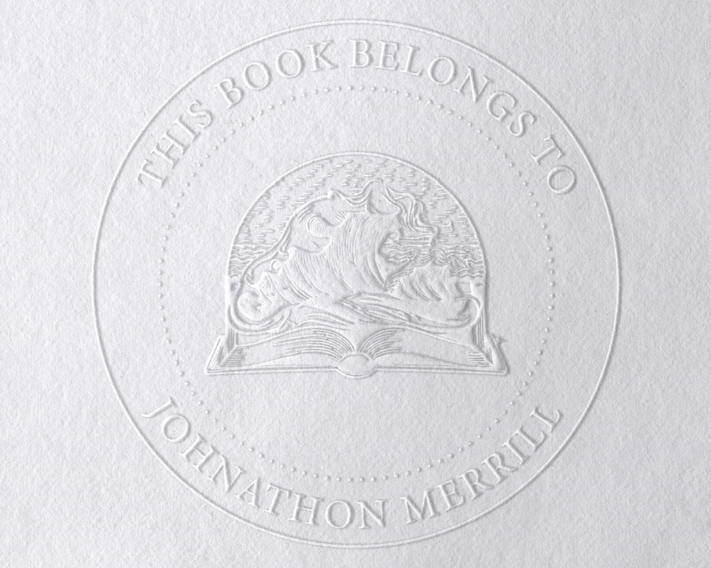 Beach Personalized Book Embosser - RBS-18