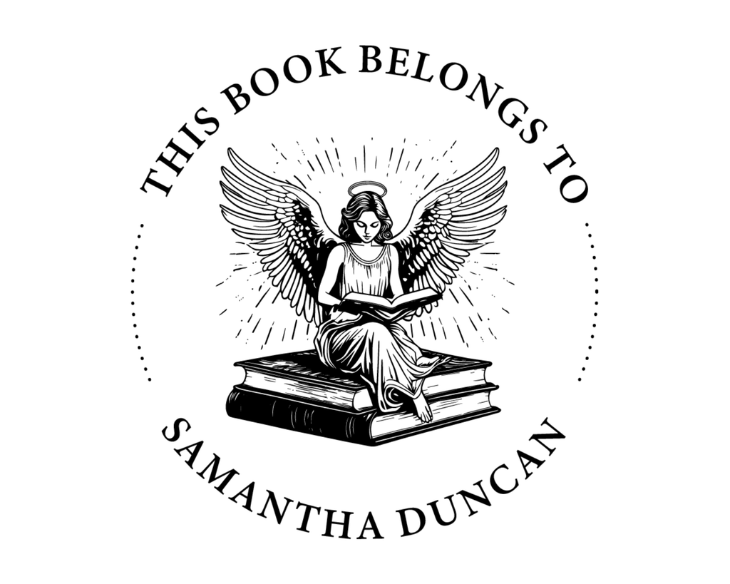Personalized Book Wooden Handle Stamp - RBS-2