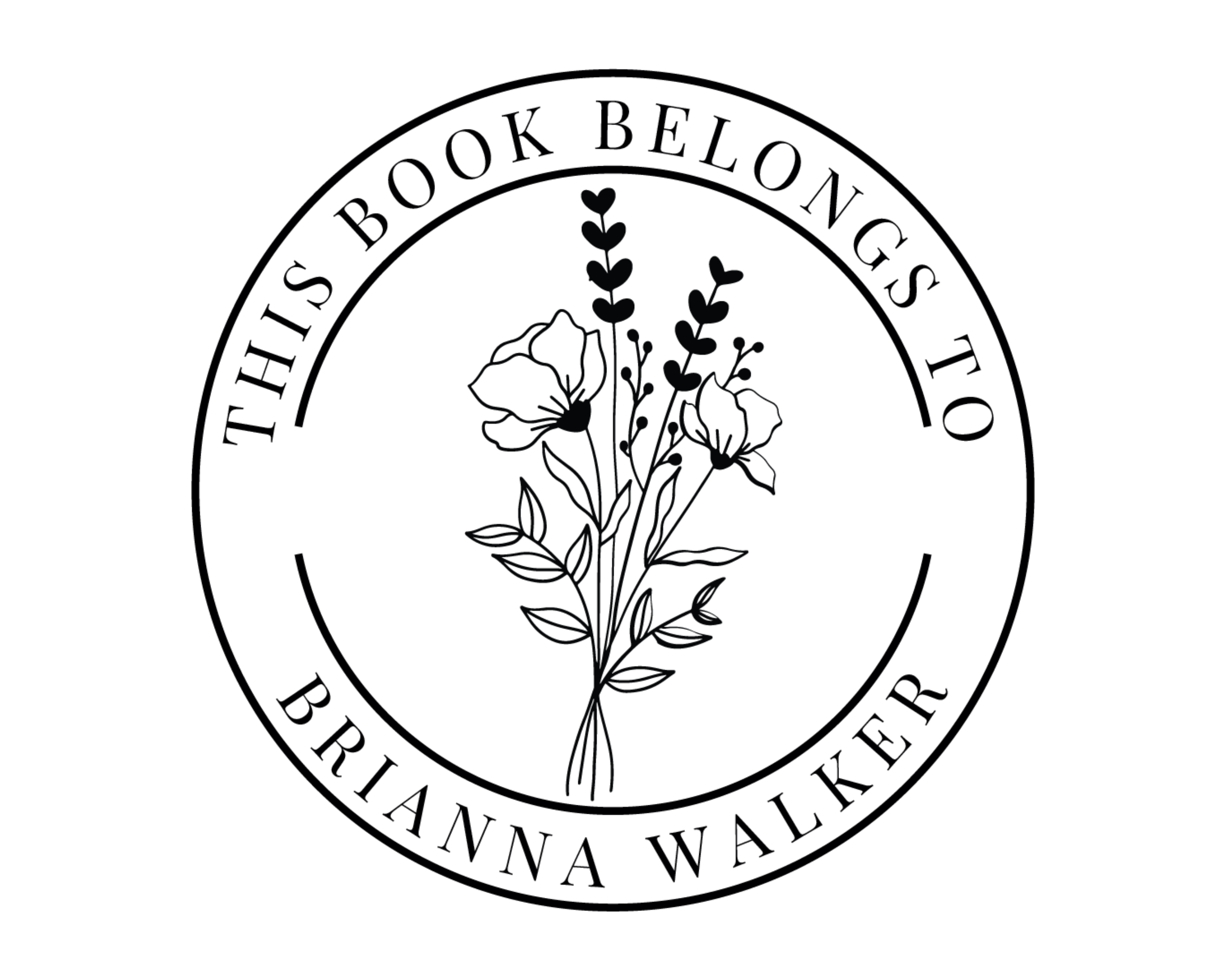 Personalized Book Stamp Self Inking - READBK2