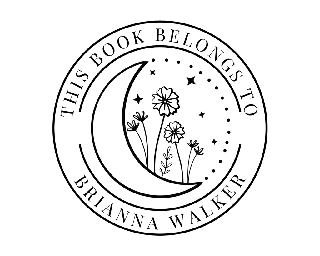 Personalized Book Stamp Wood Handle - READBK3