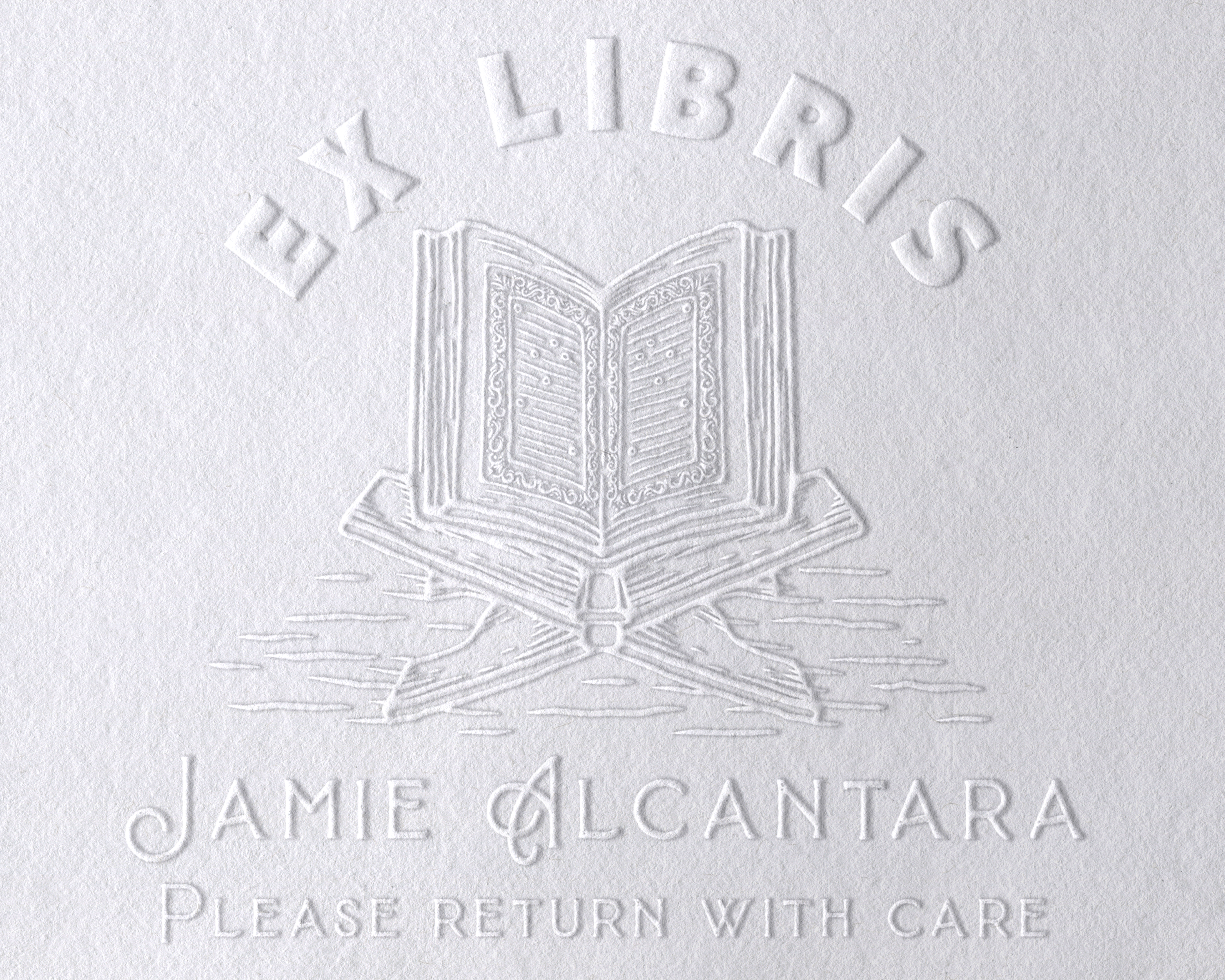 Reading Book Personalized Book Embosser - RNDBK-14