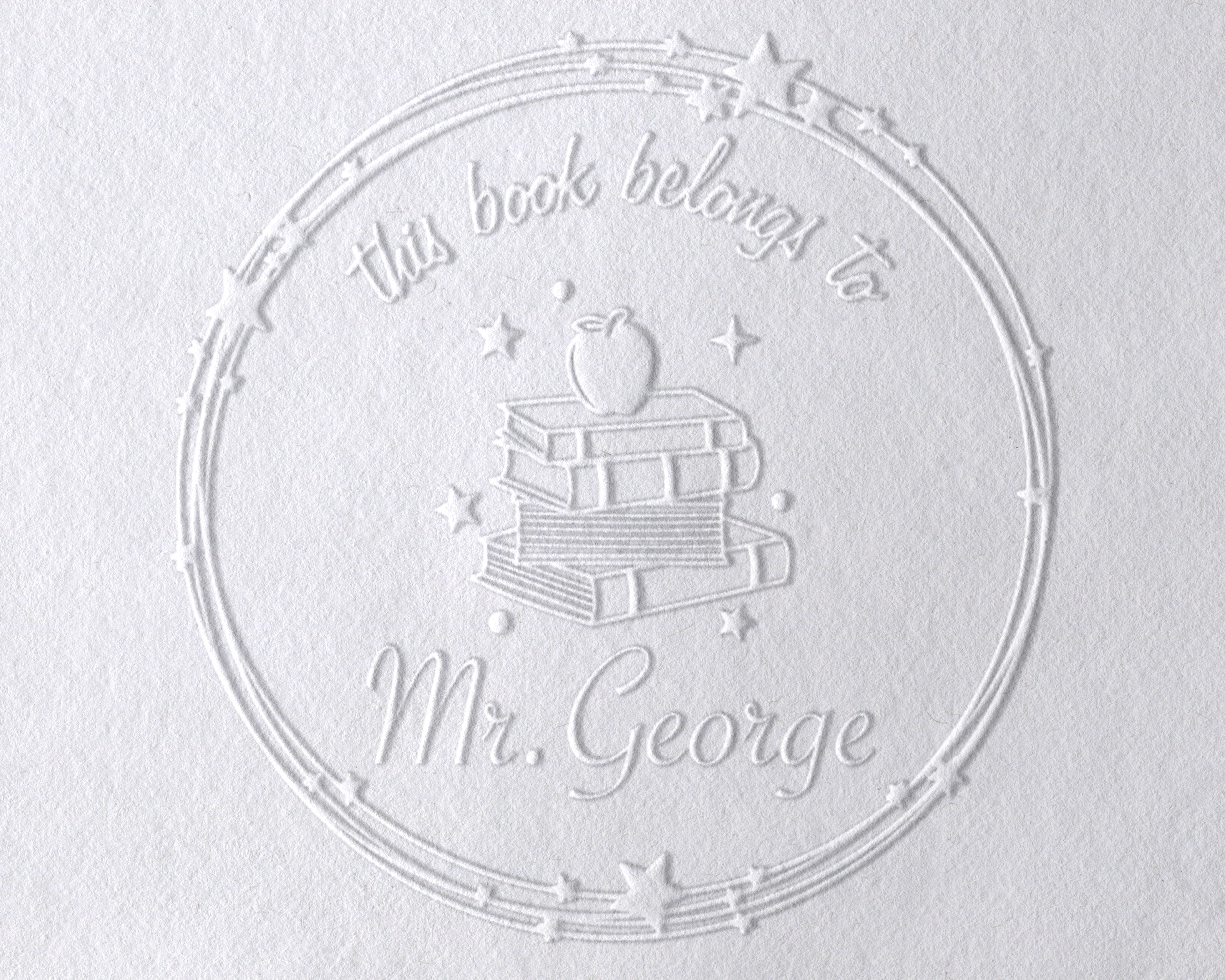 Reading Book Personalized Book Embosser - RNDBK-23