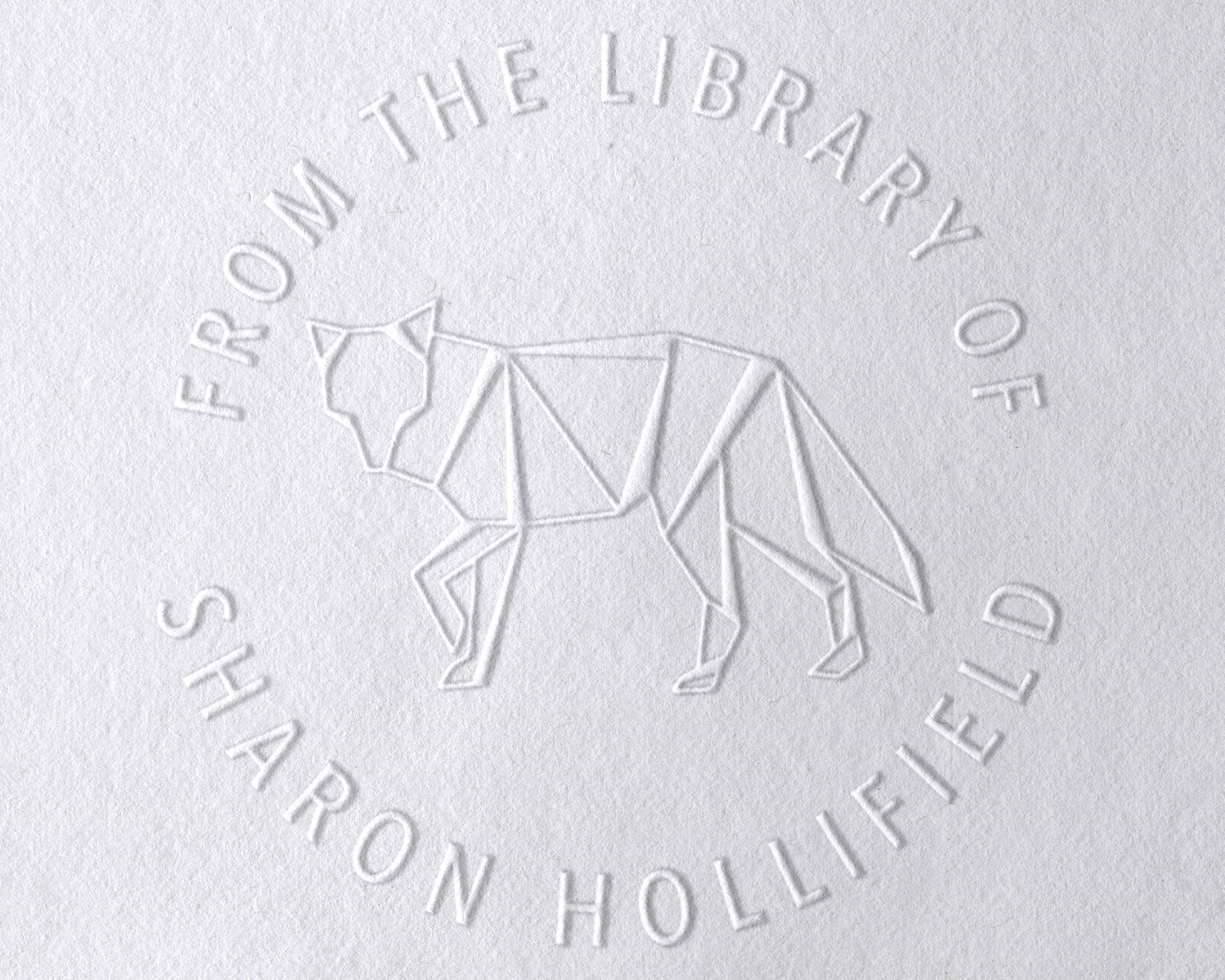 Animal Themed Personalized Book Embosser - RNDBK-32