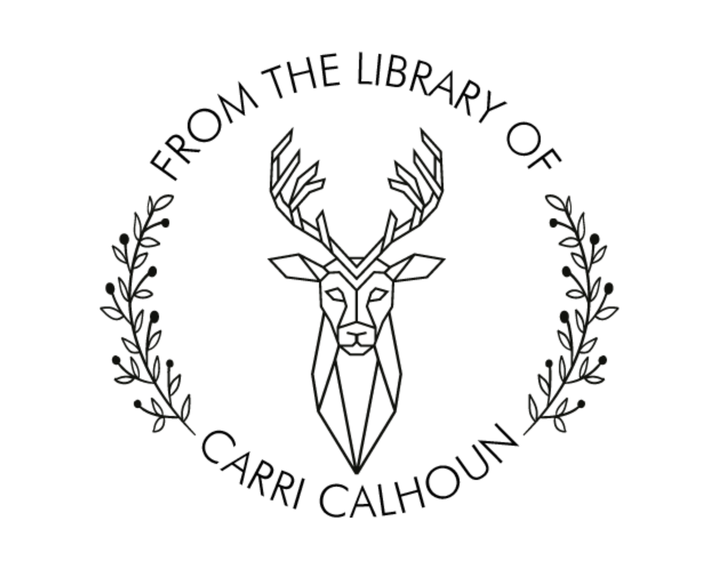 Personalized Book Self Ink Stamp - RNDBK-5