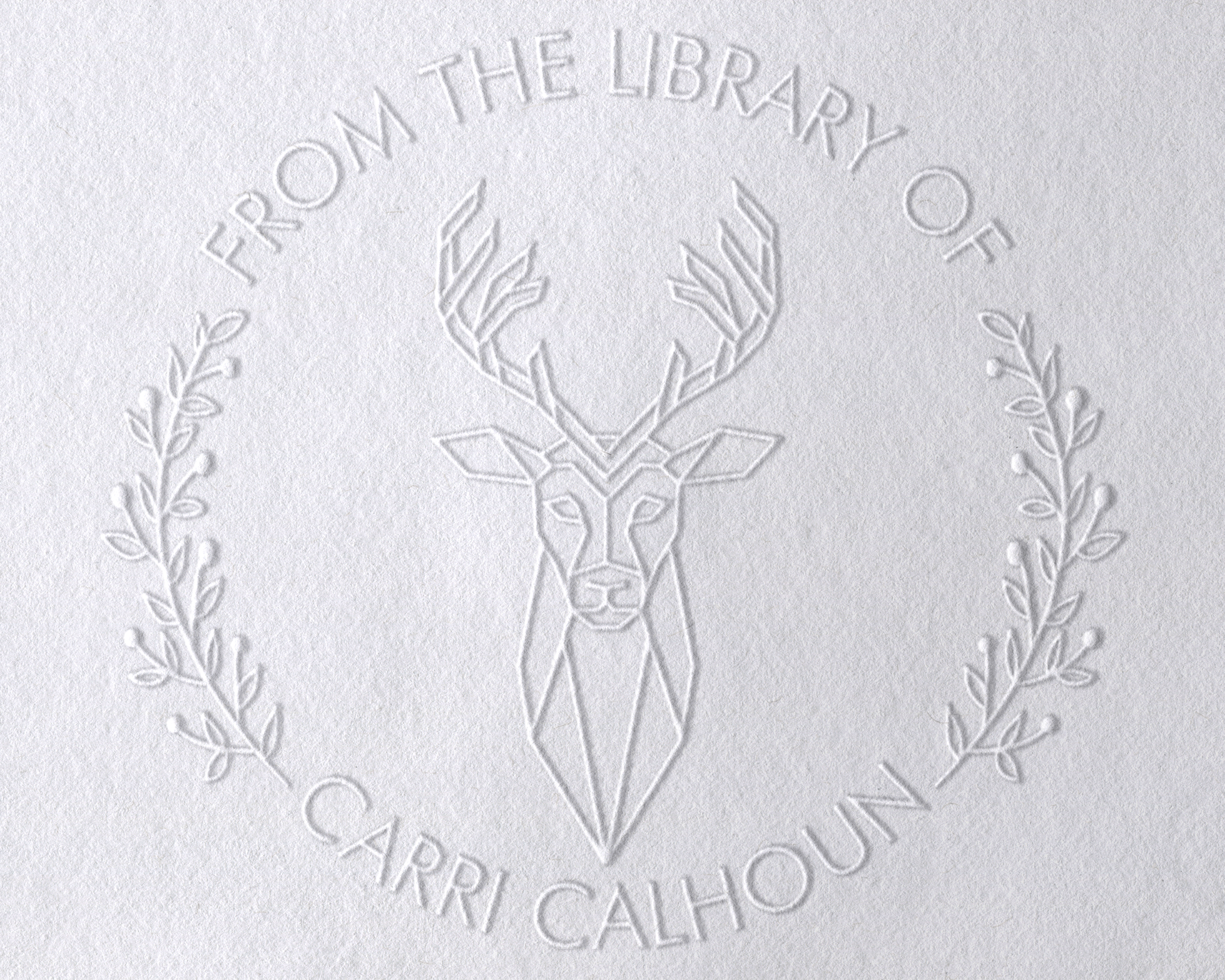 Animal Themed Personalized Book Embosser - RNDBK-5