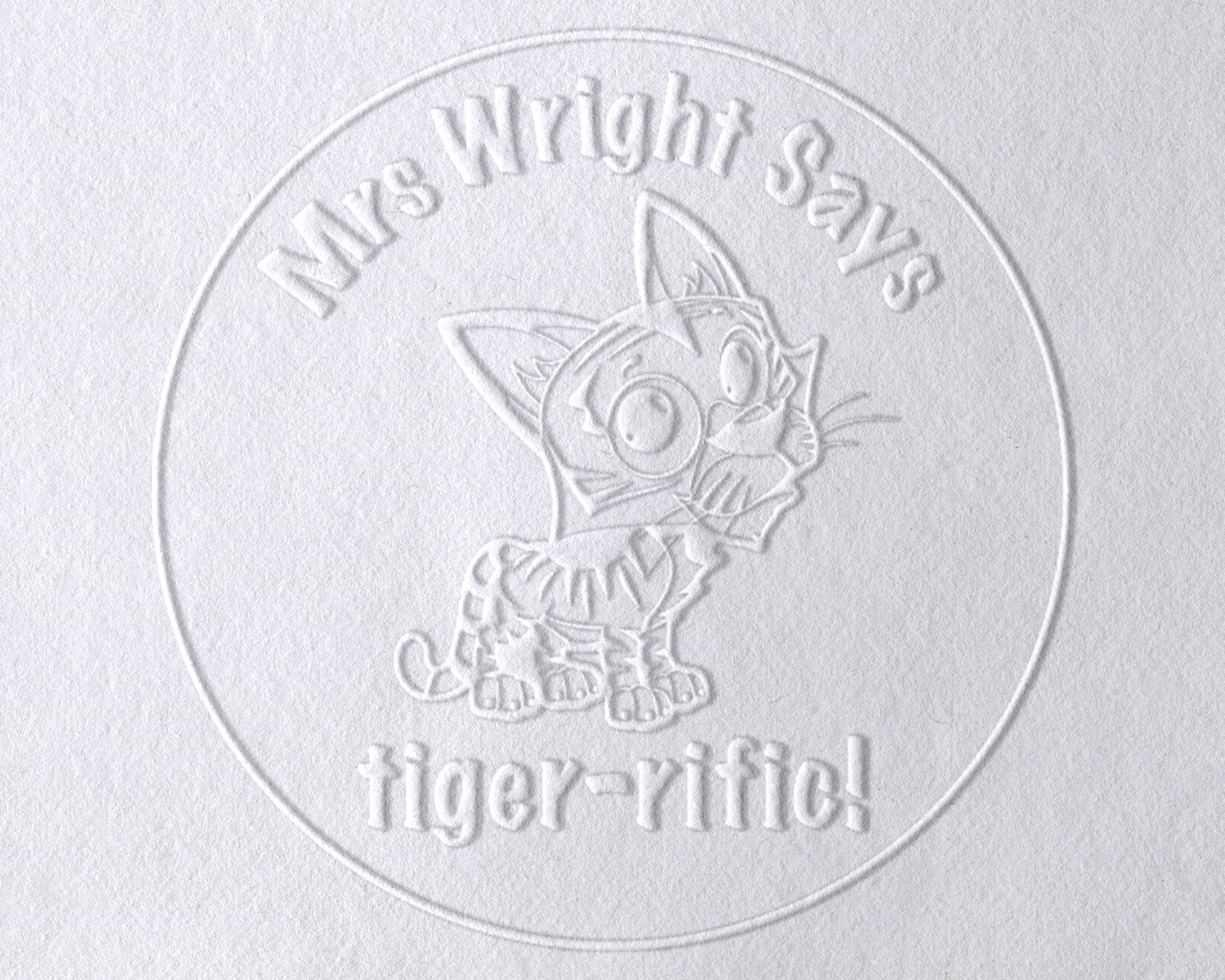 Animal Themed Personalized Book Embosser - ROUND-TCH-9