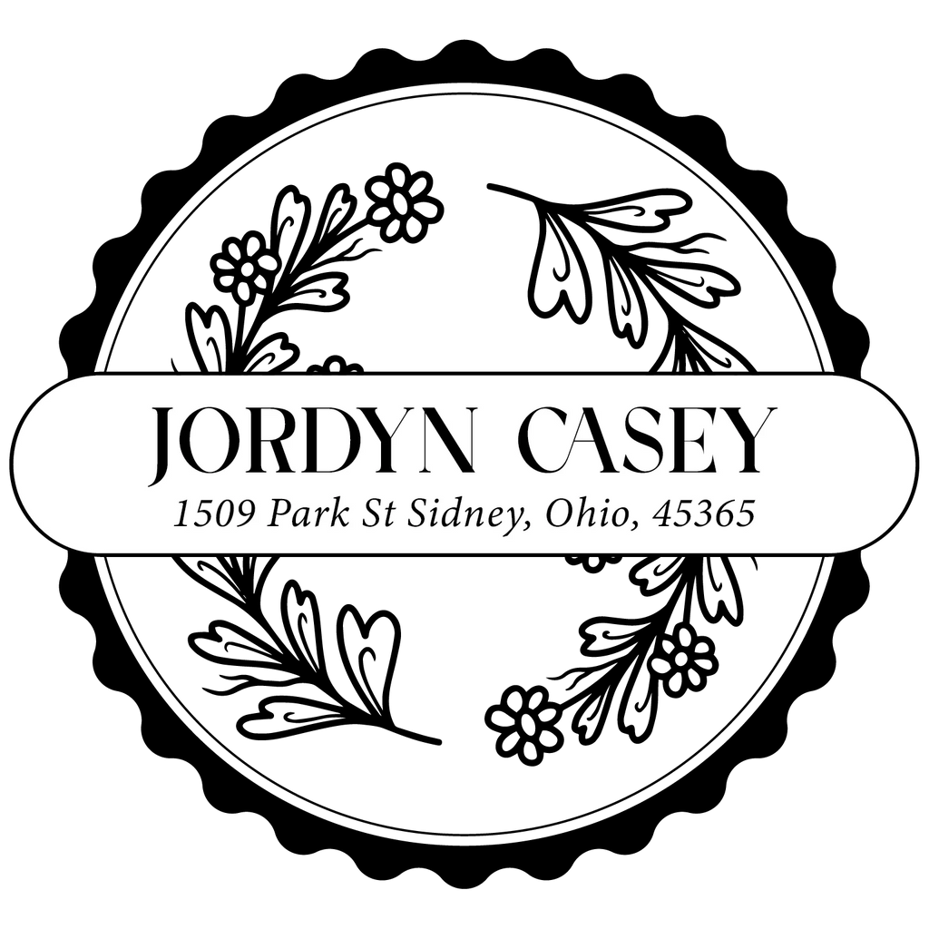 Wooden Round Address Stamps