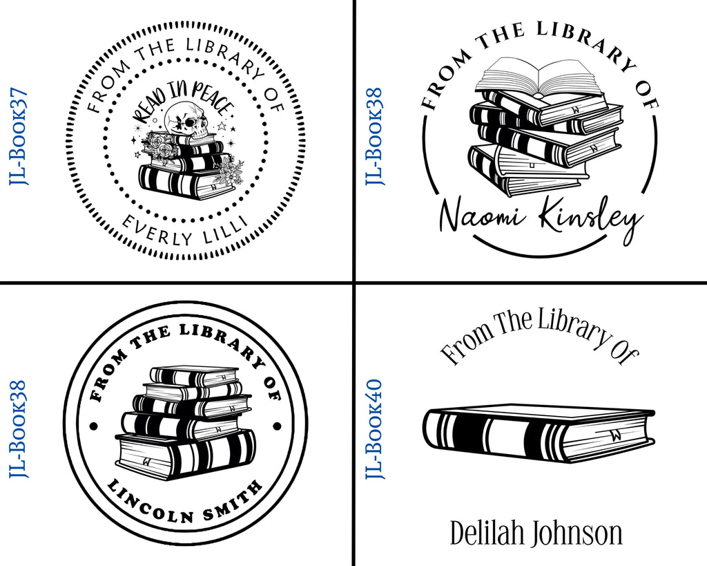 Round Self Inking Book Stamps