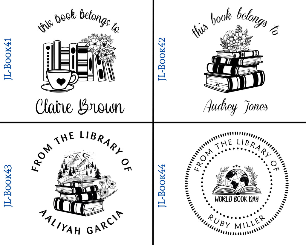 Round Self Inking Book Stamps
