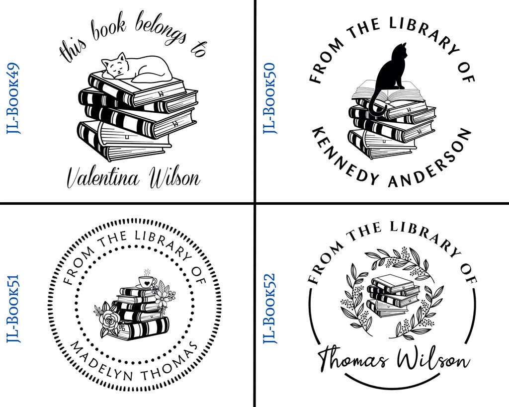 Wooden Round Book Stamps