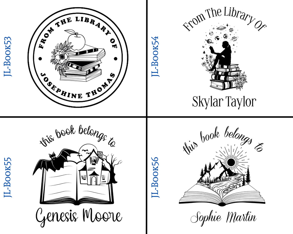 Round Self Inking Book Stamps