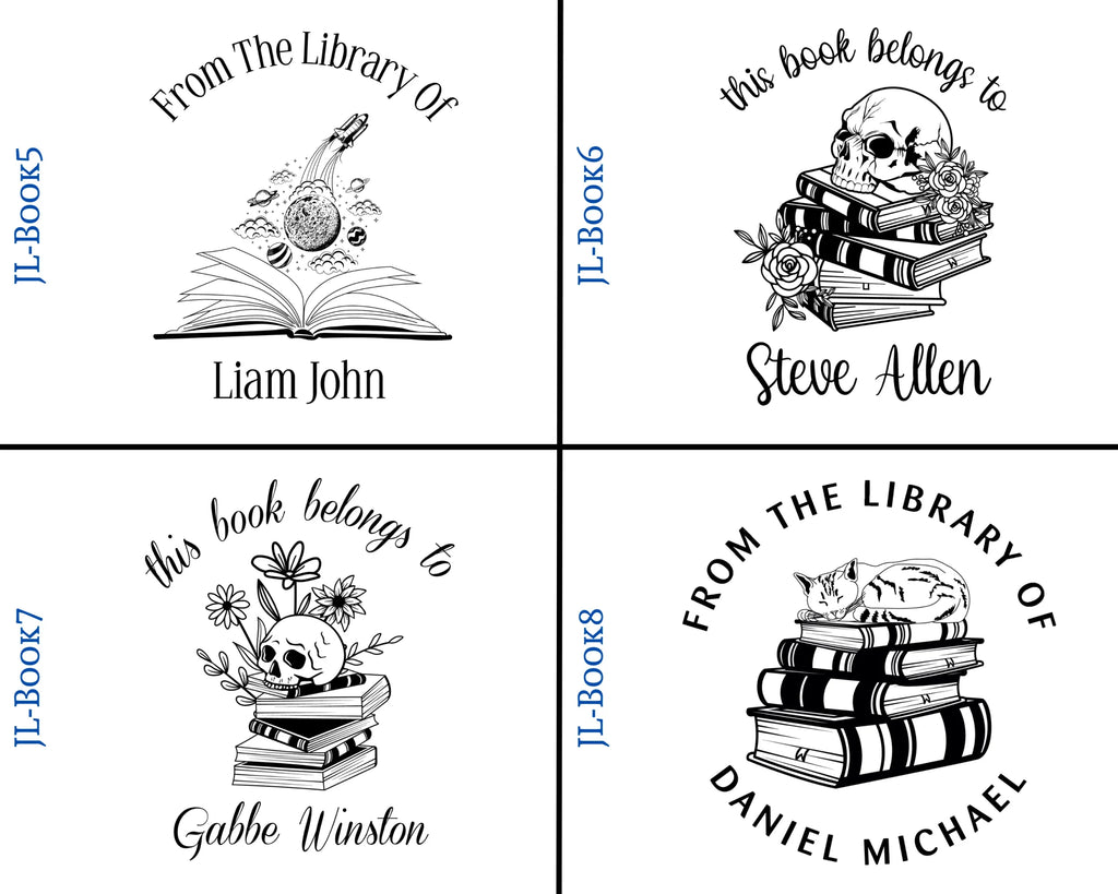 Round Self Inking Book Stamps