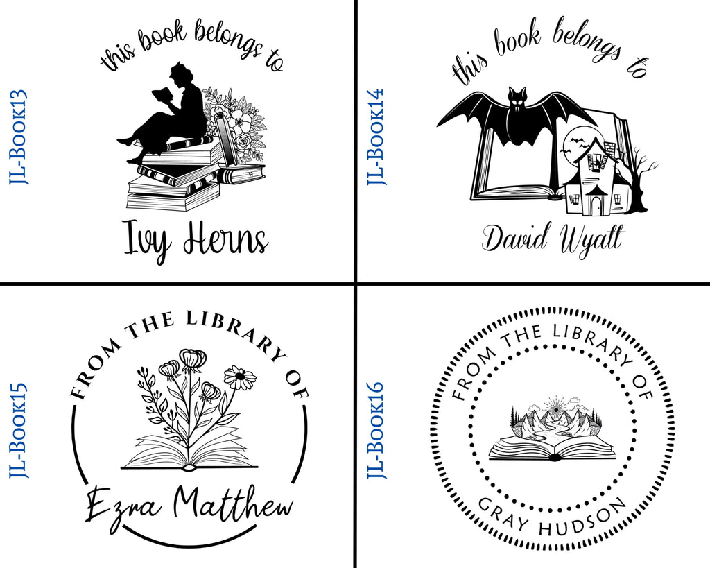 Wooden Round Book Stamps