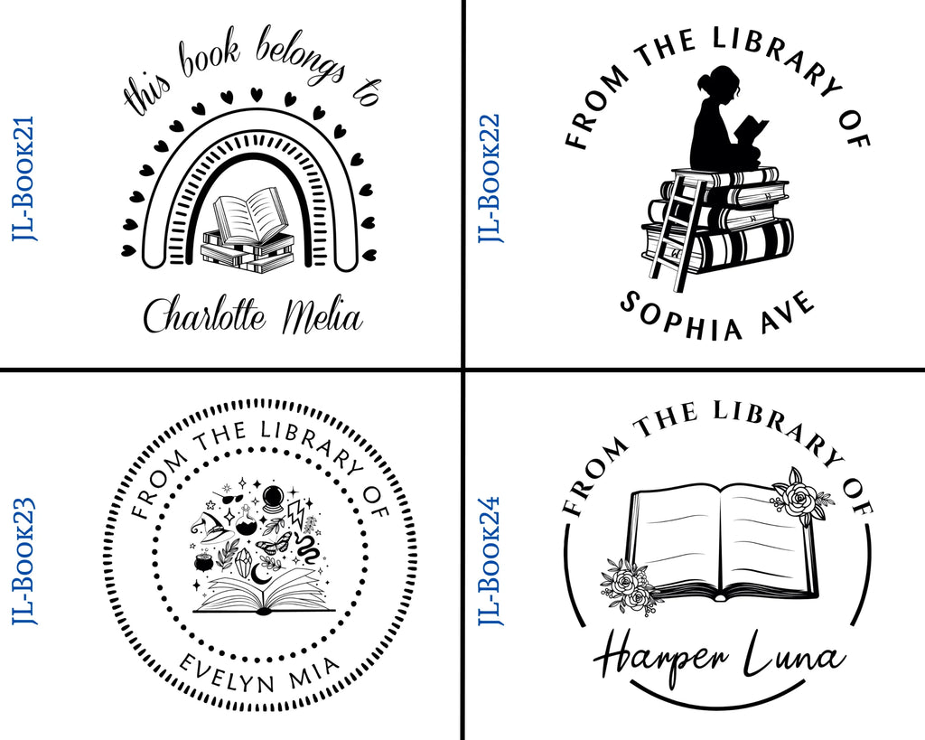 Wooden Round Book Stamps