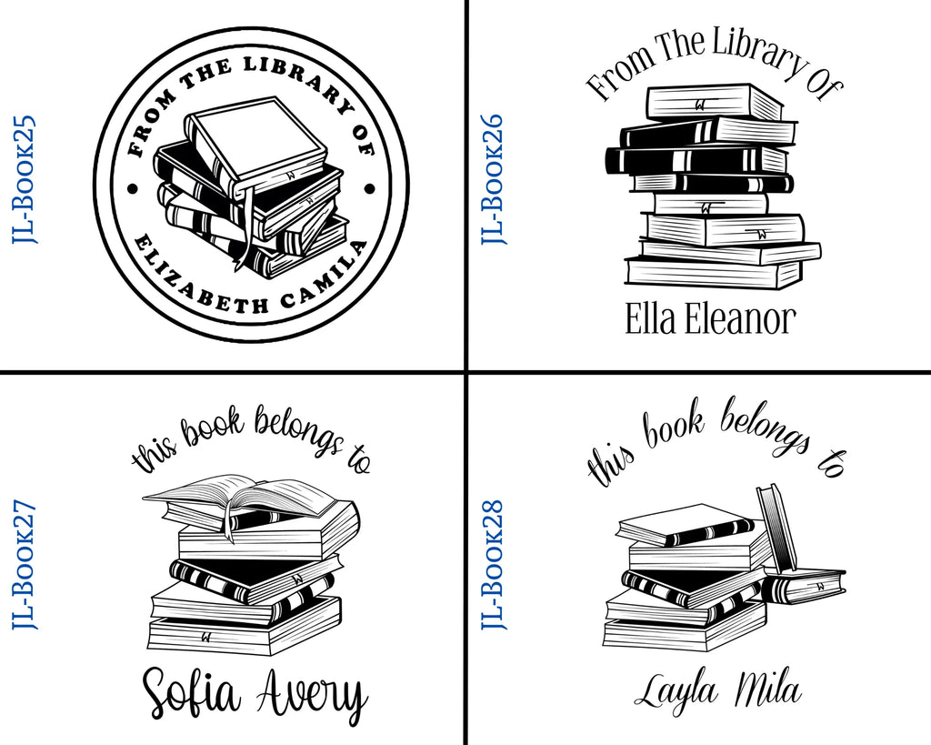 Wooden Round Book Stamps