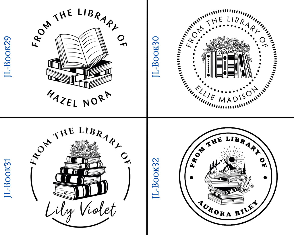 Wooden Round Book Stamps