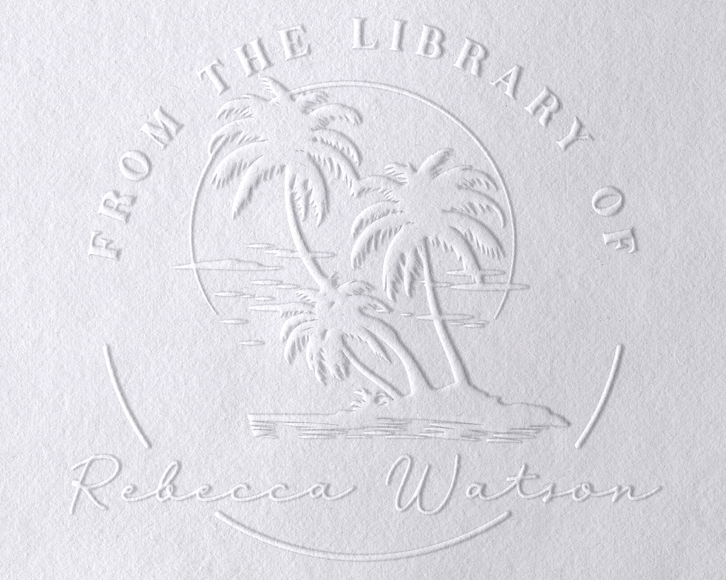 Beach Personalized Book Embosser - STF-6