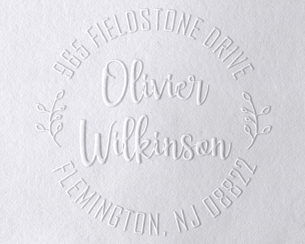Personalized Book Embosser - ScriptMonogram4