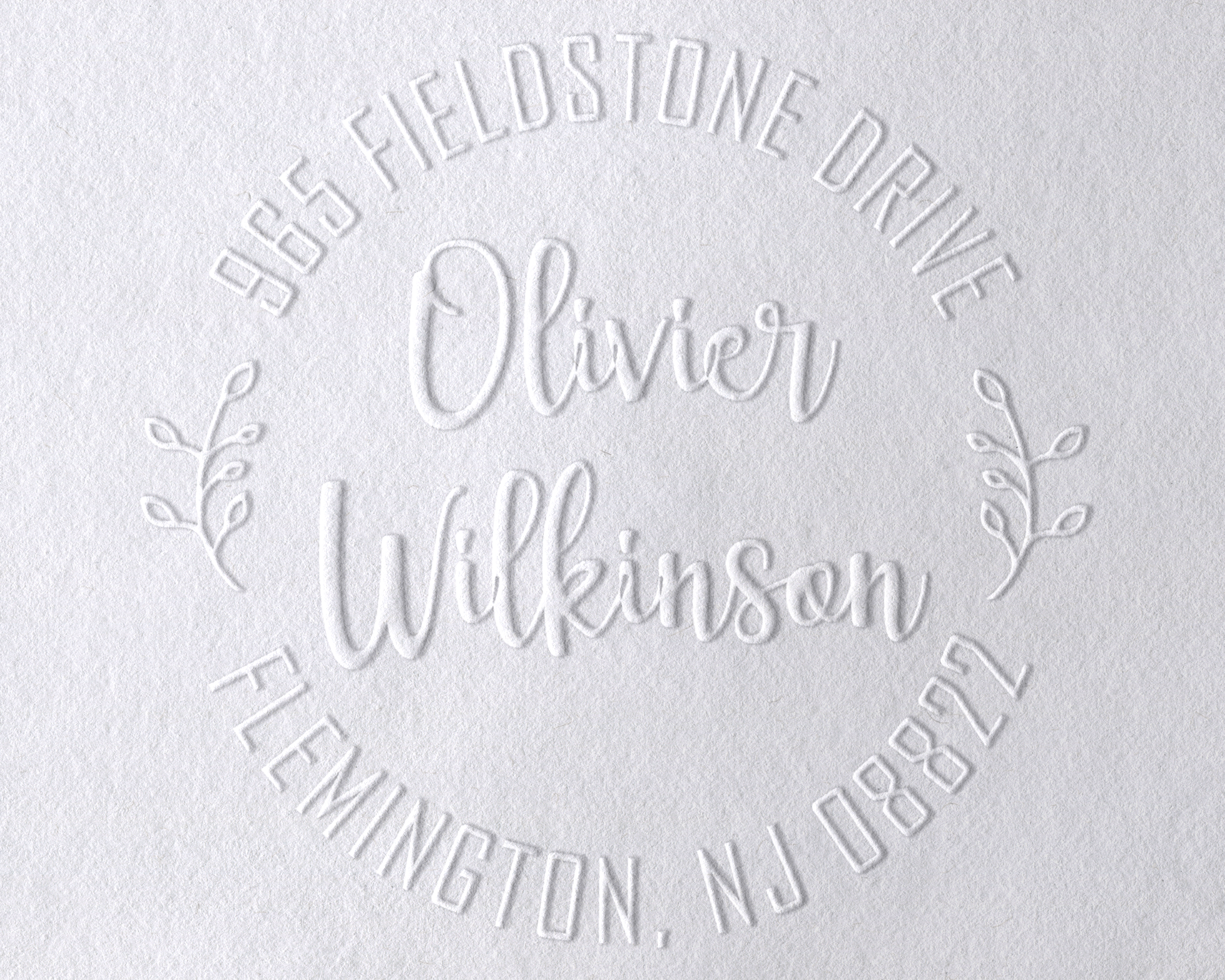 Personalized Book Embosser - ScriptMonogram4