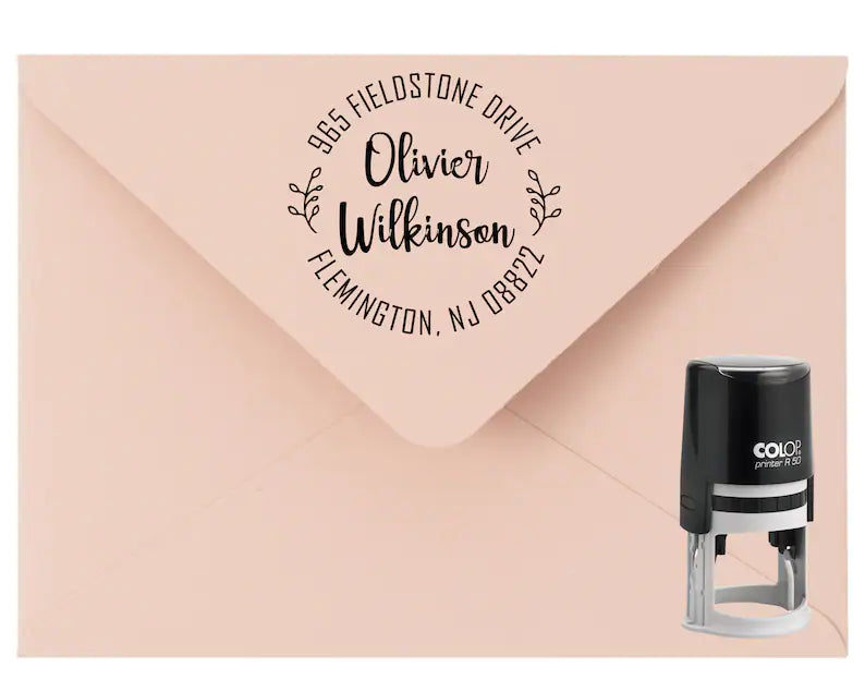 Self Inking Address Stamp | Round